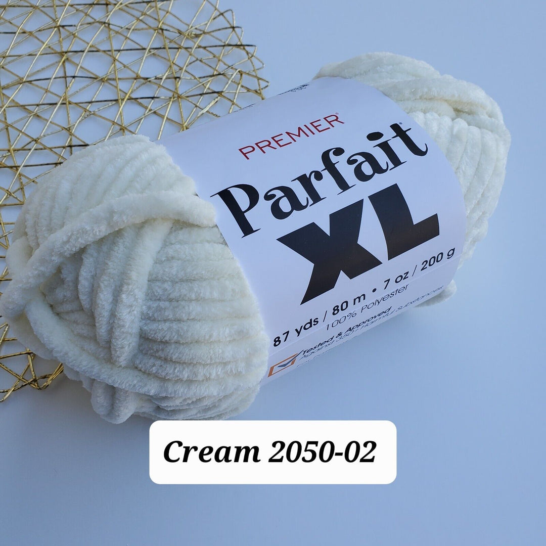 PREMIER Parfait XL, Jumbo 87 yds/7oz Polyester Yarn, Soft Chunky Crochet Yarn