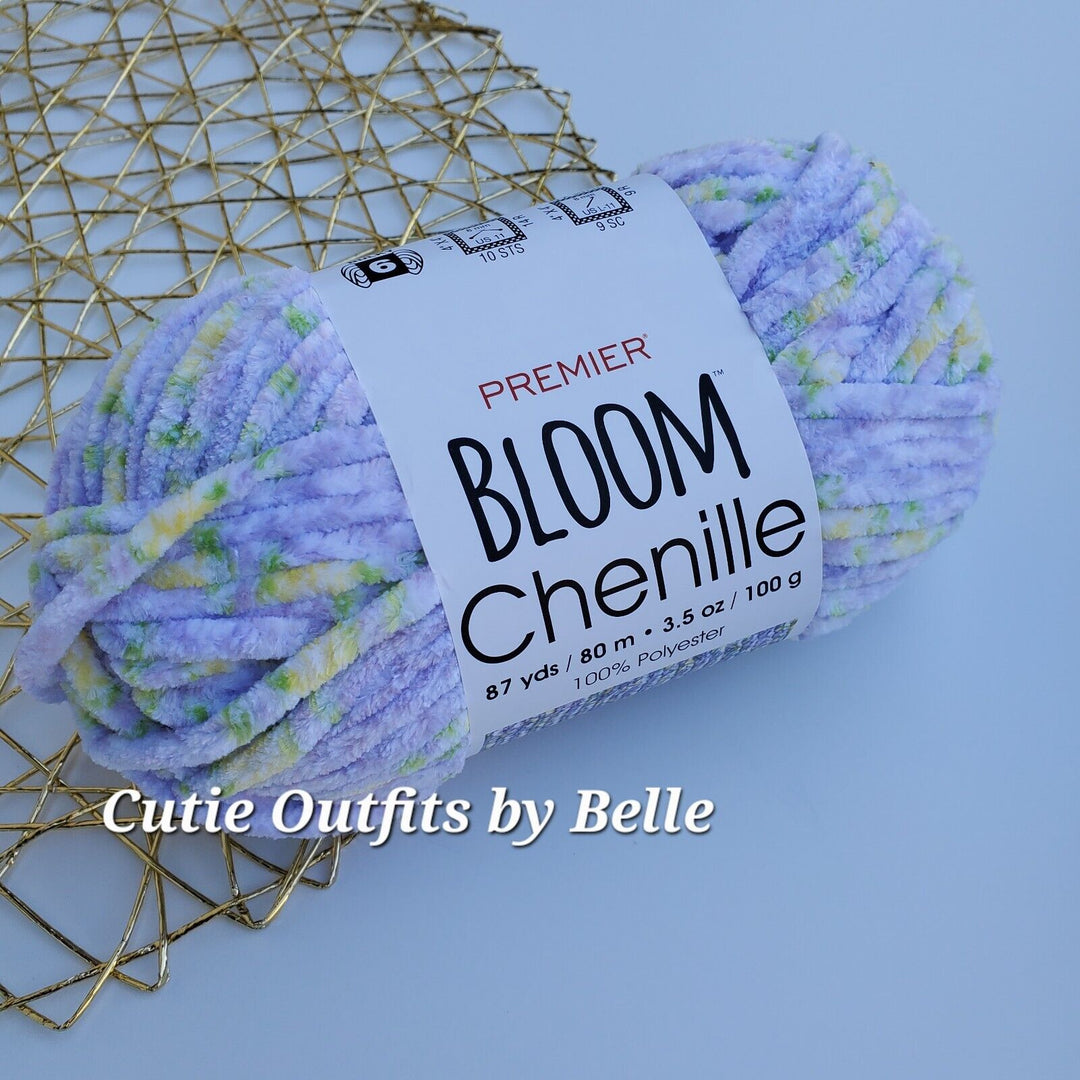 Premier BLOOM Chenille Yarn, Chenille Yarn, Crochet Plushie Yarn,