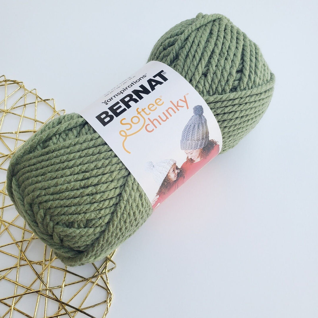 Bernat Softee Chunky Yarn, Acrylic Super Bulky 3.5 oz/100g ,Choose Colors