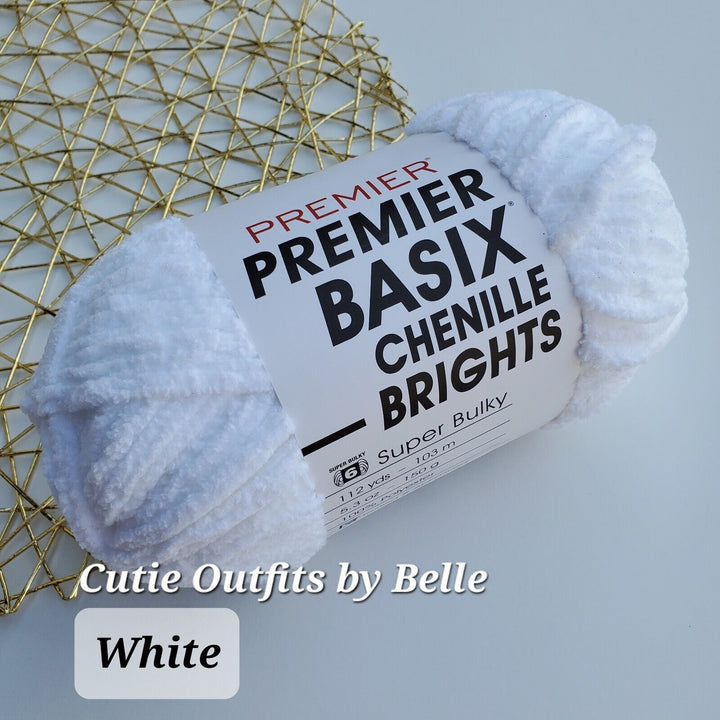 Premier BASIX Chenille Brights 5.3oz/150g, Yarn for Plushies