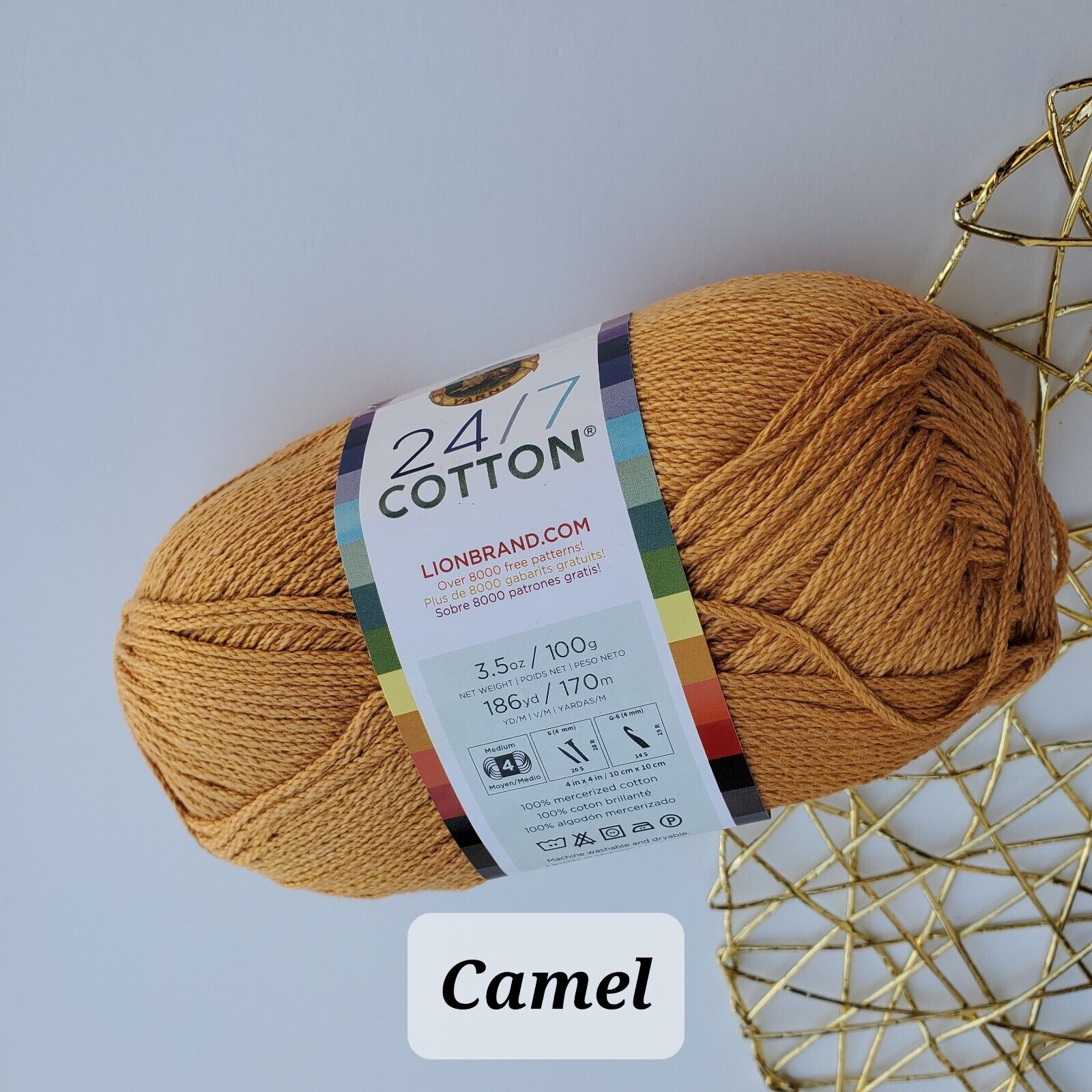 Lion Brand 24/7 Cotton Yarn, Choose Color