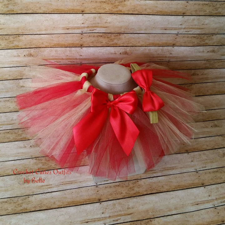 Christmas Outfit,Tutu Baby Girl Outfit, Birthday Girl Set Personalized Baby Gift