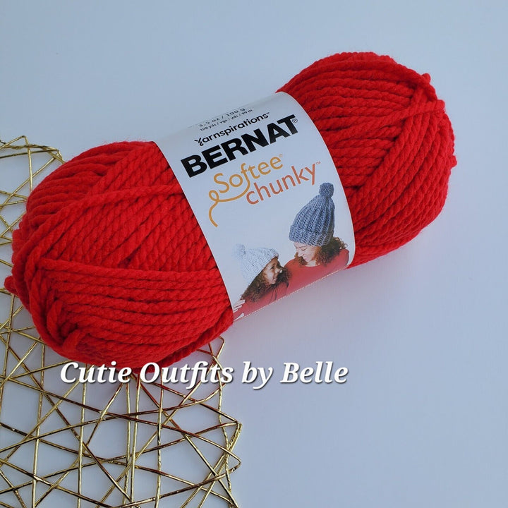 Bernat Softee Chunky Yarn,  3.5oz Bulky #6 Yarn, Choose Color