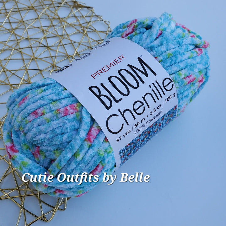 Premier BLOOM Chenille Yarn, Chenille Yarn, Crochet Plushie Yarn,