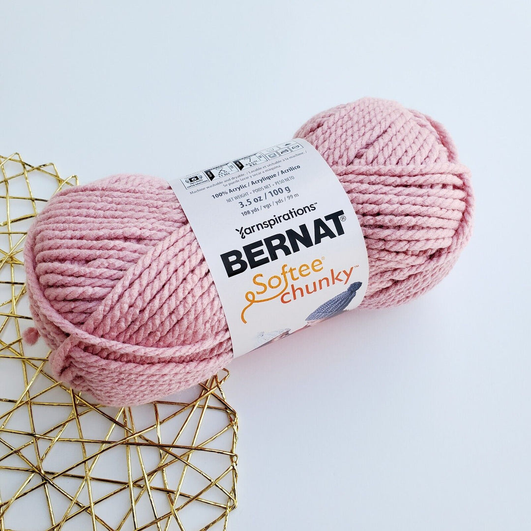 Bernat Softee Chunky Yarn, Acrylic Super Bulky 3.5 oz/100g ,Choose Colors