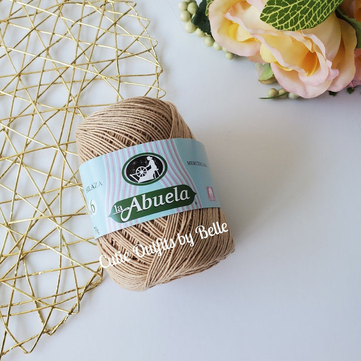 Abuela No.6,Cotton  Omega 100% Mercerized Cotton Yarn, Cotton Abuela Thread Soft