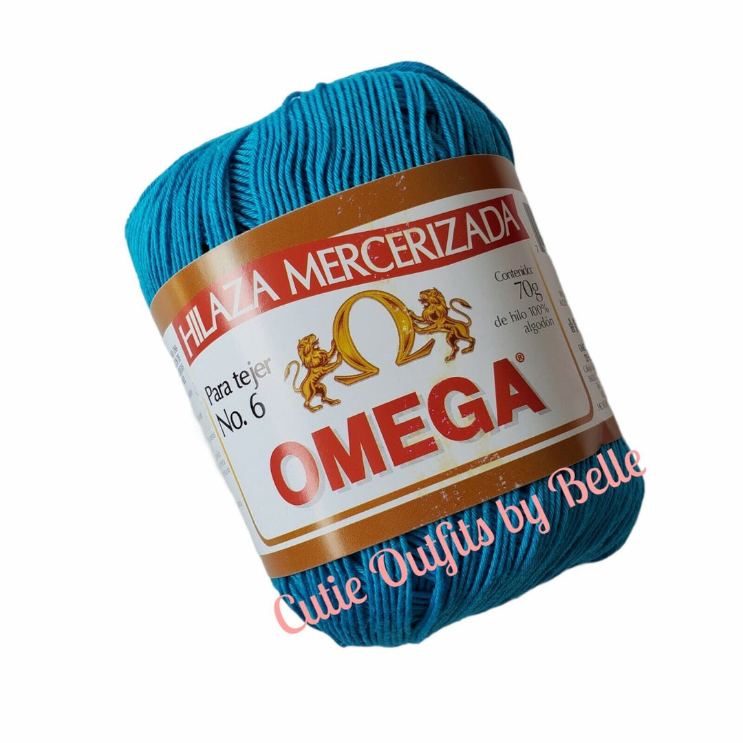 Omega No.6 70grs, Crochet Thread Soft 100% Mercerized Cotton Yarn, Omega Hilazas