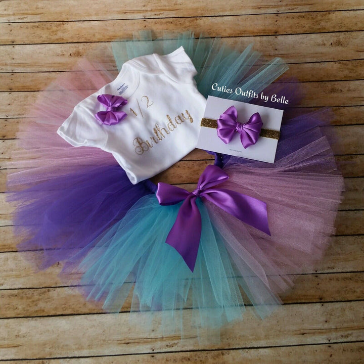 1/2 Birthday Baby Outfit, Tutus for Babies, Tutus for Babies 1st Birthday, Baby 