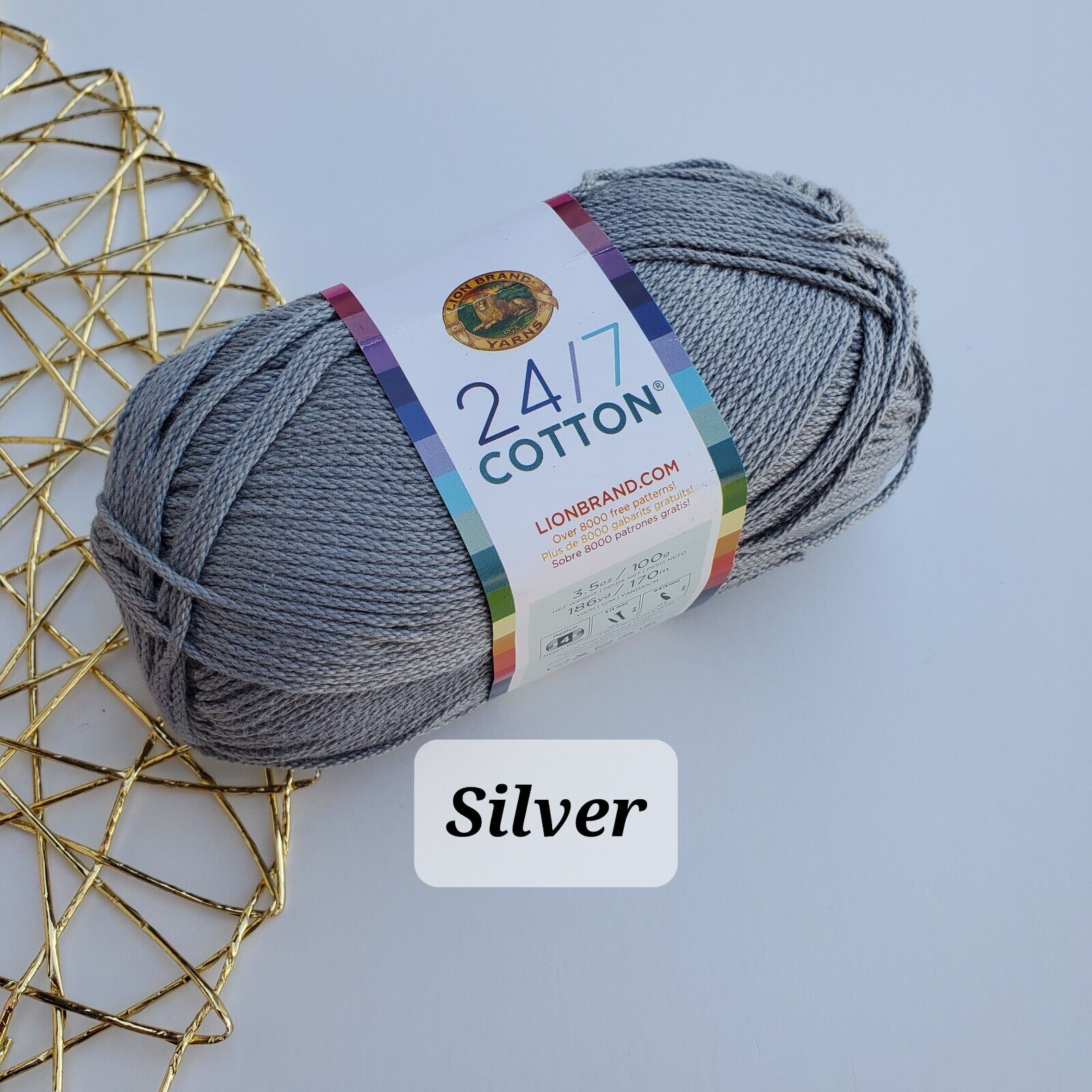 Lion Brand 24/7 Cotton Yarn, Choose Color