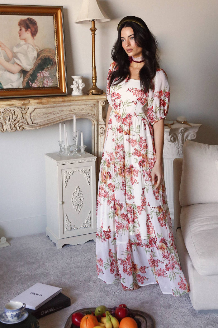 Woman Floral Maxi Dress