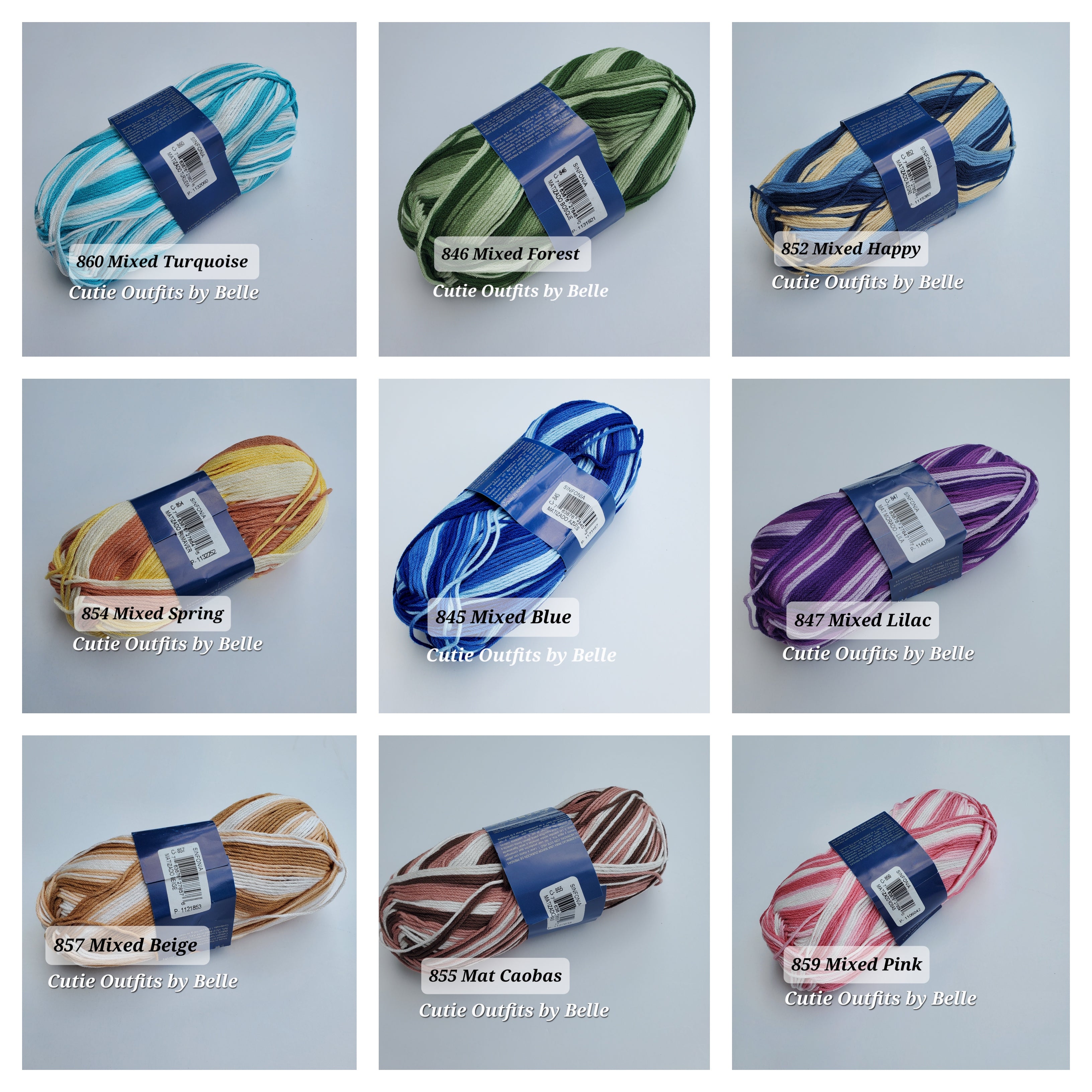 SINFONIA Cotton Yarn, Mercerized Sportweight Cotton Yarn