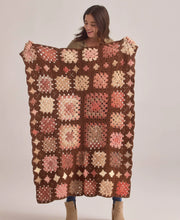 Free Crochet Pattern, Brown Crochet Blanket PATTERN, PDF Pattern Only