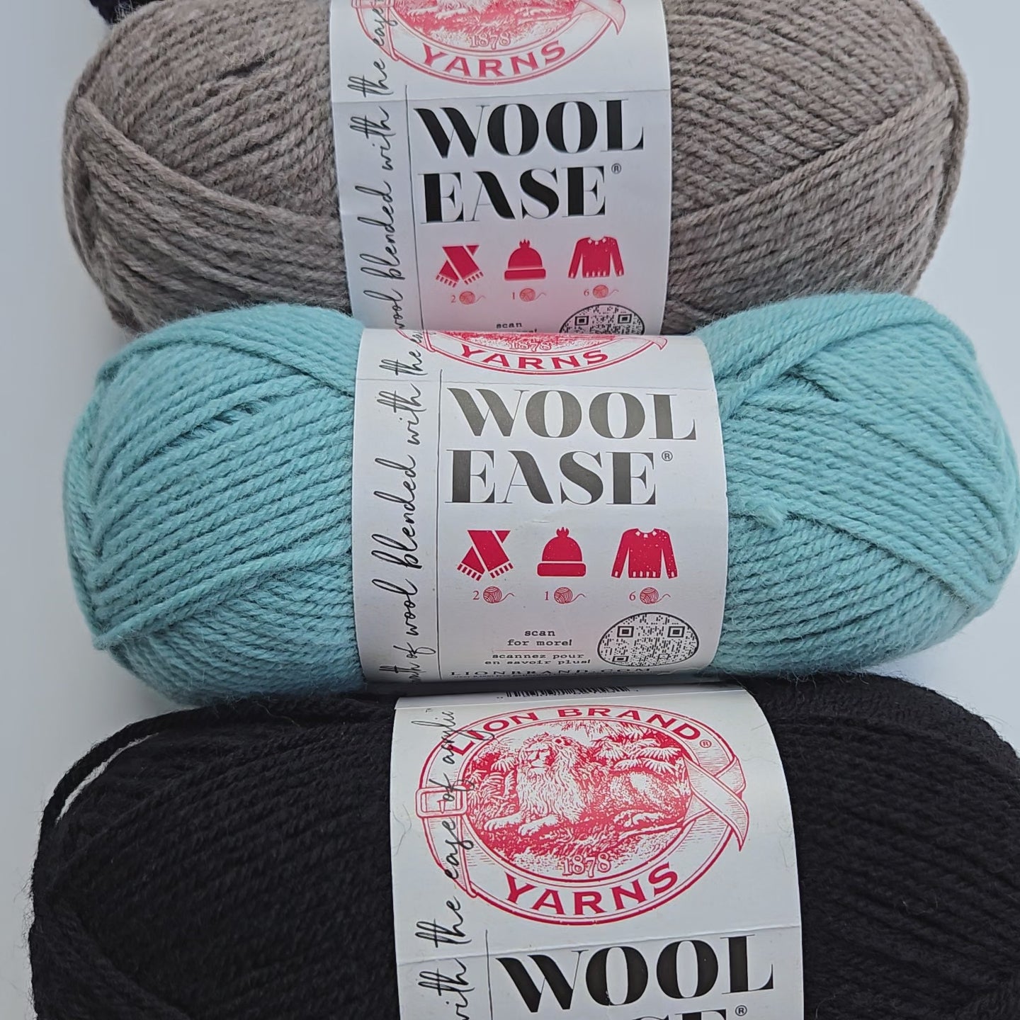 Load video: Wool Ease Worsted Weight Yarn | Medium #4 |Yarn for Knitting &amp; Crochet