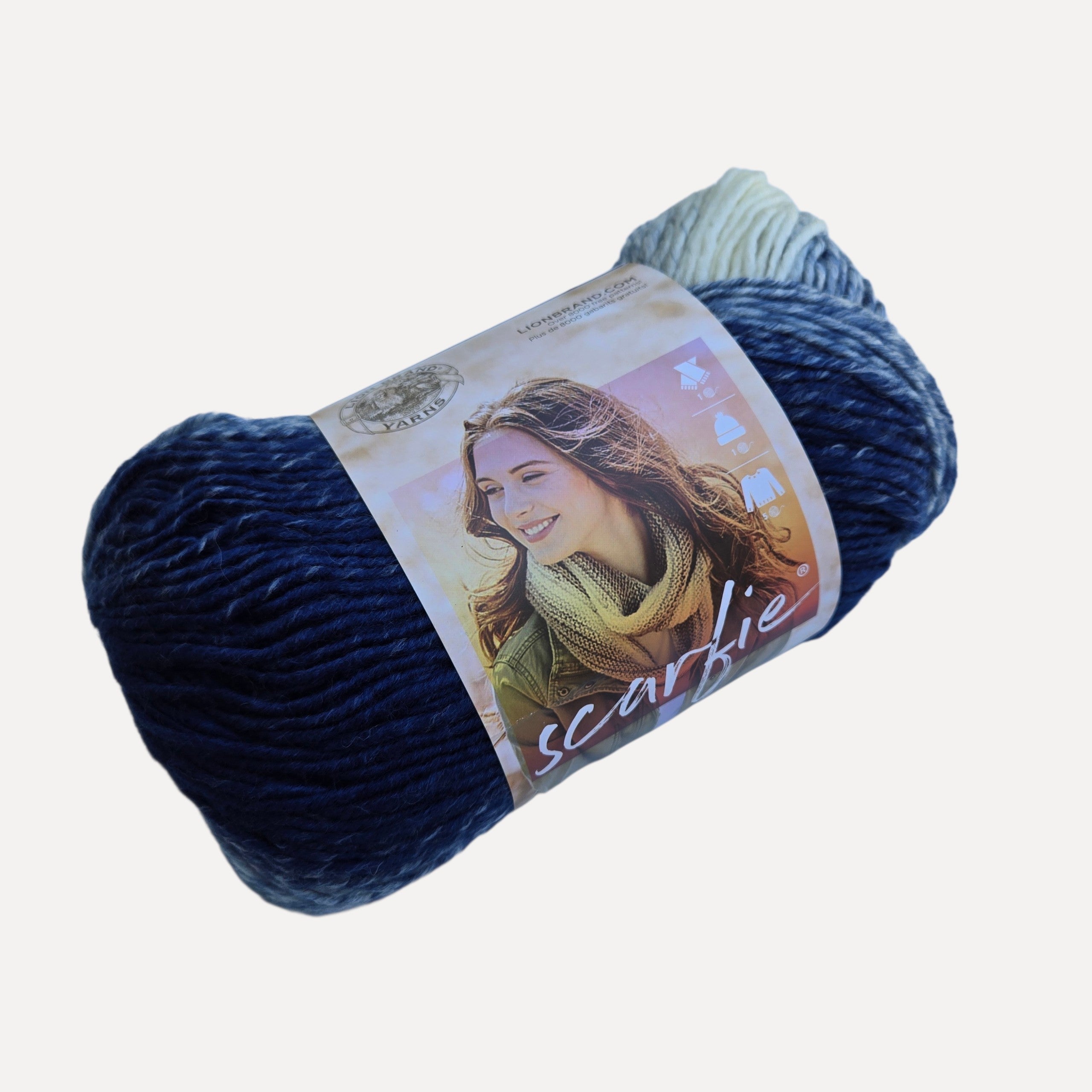 Lion Brand Scarfie Yarn Soft Ombré Wool Blend
