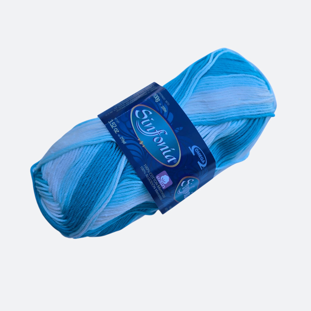 Variegated Turquoise 860 Sinfonia Cotton Yarn