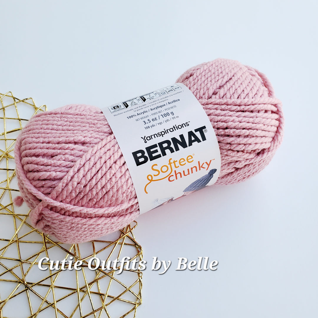 Bernat Softee Chunky  3.5 oz/100g, Acrylic Crochet Yarn, Super Bulky #6 Knitting Yarn