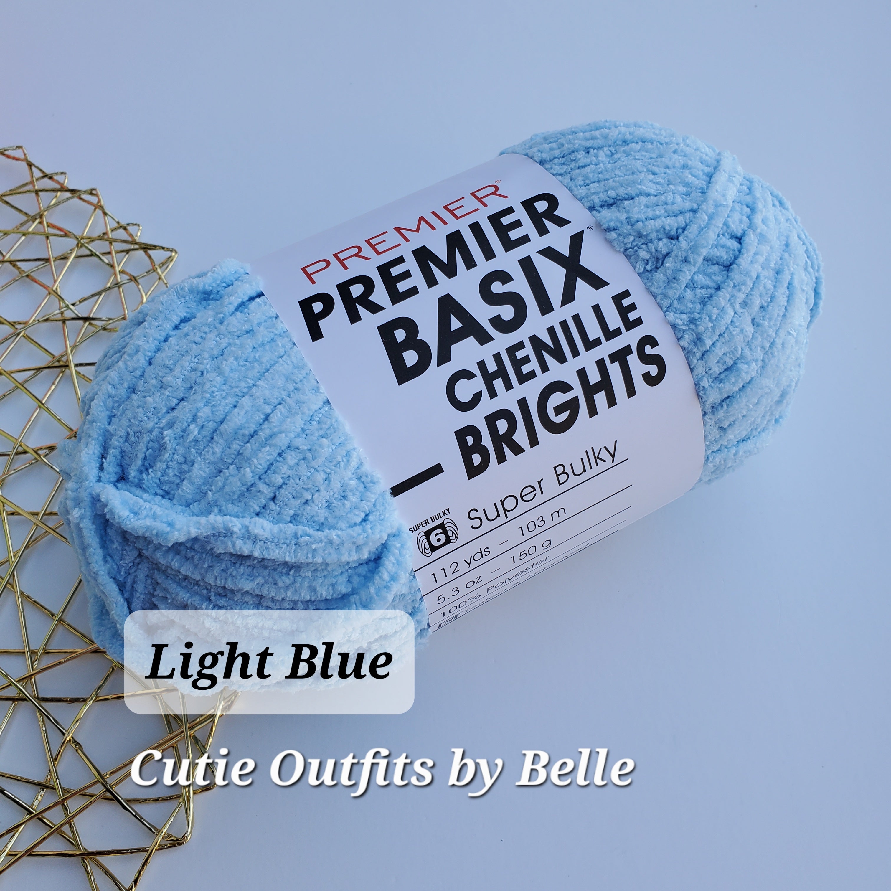 Premier Basix Chenille BRIGHTS, Chunky Yarn, Crochet Plushies Yarn