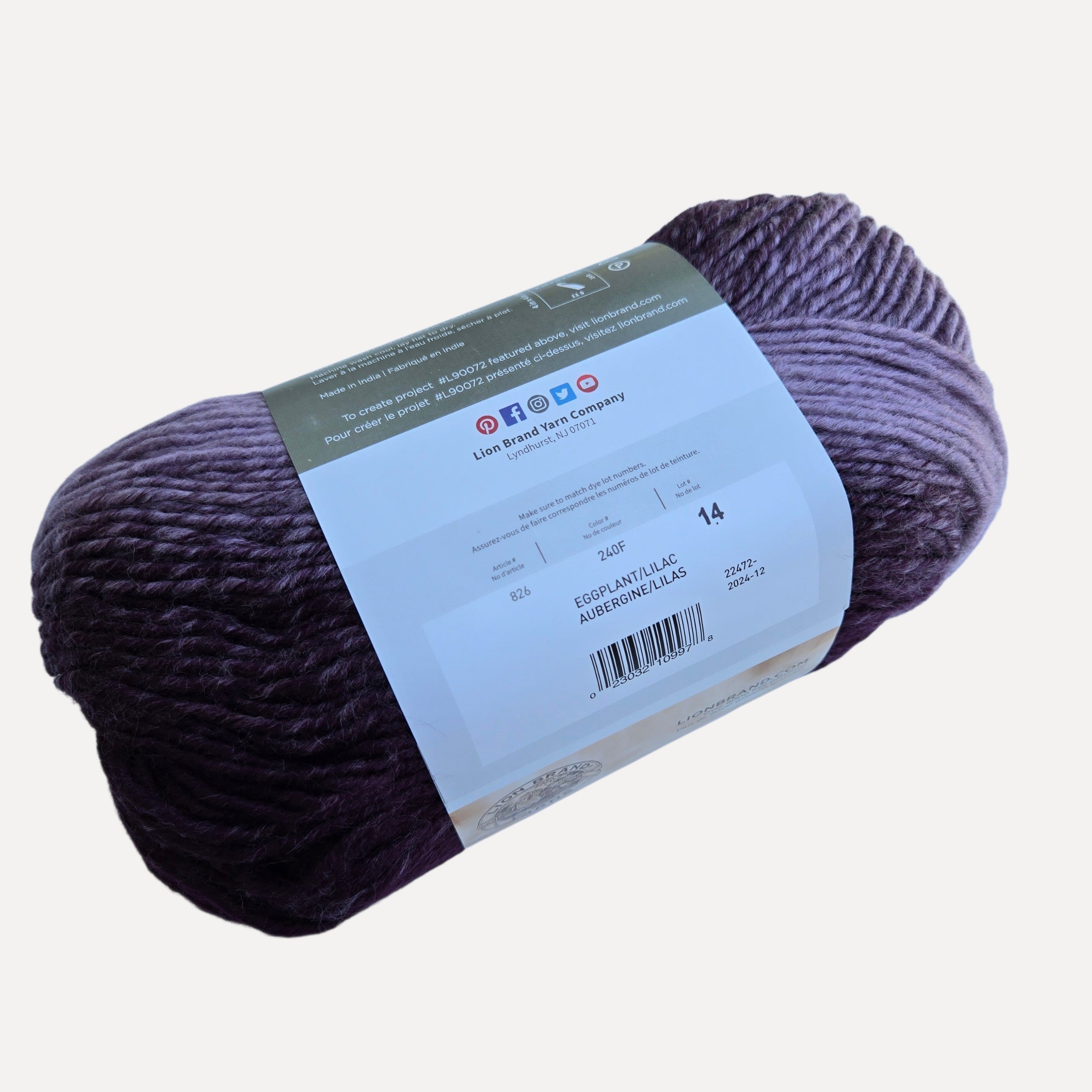 Lion Brand Scarfie Yarn Soft Ombré Wool Blend