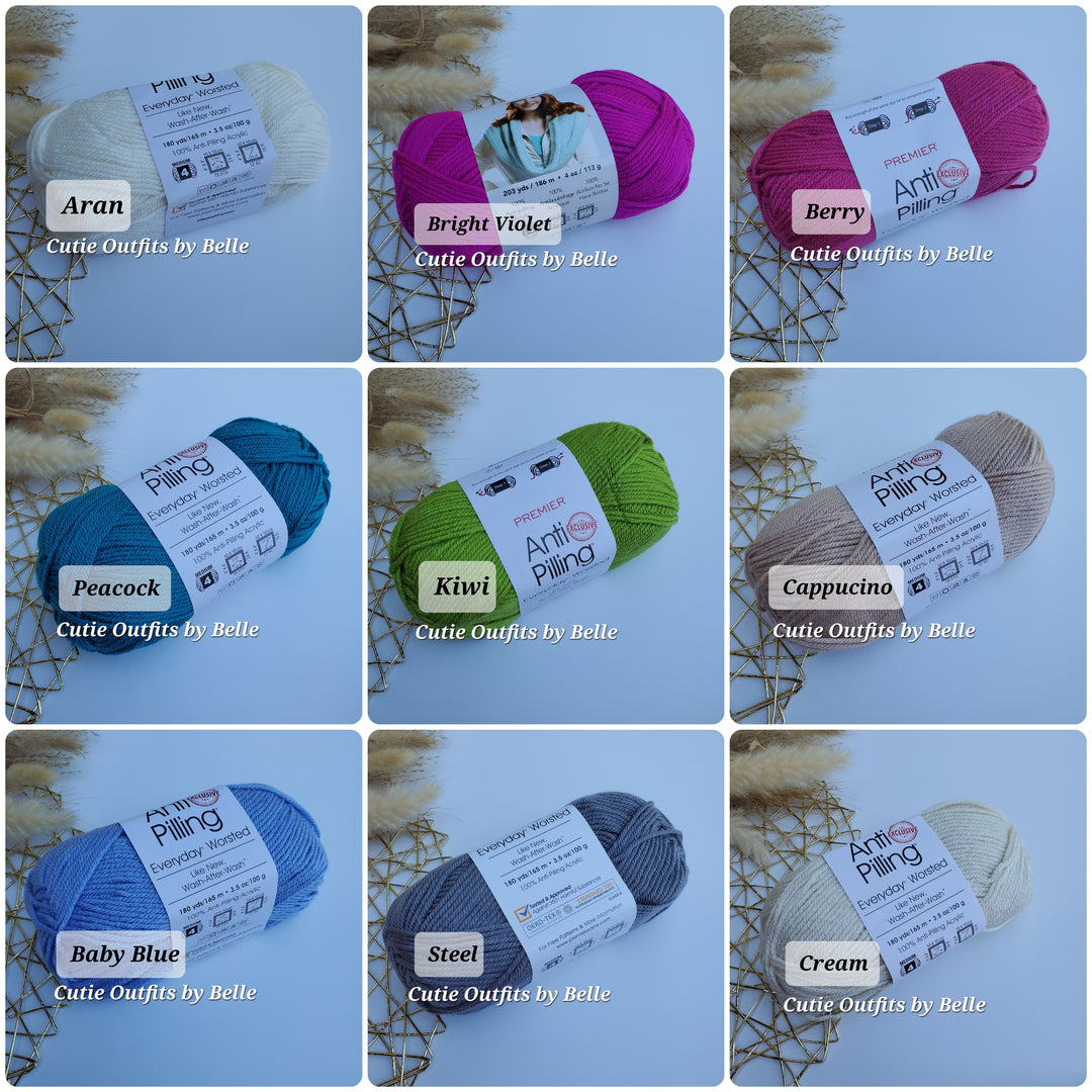 Premier Anti-Pilling Everyday Worsted Yarn, CHOOSE COLOR