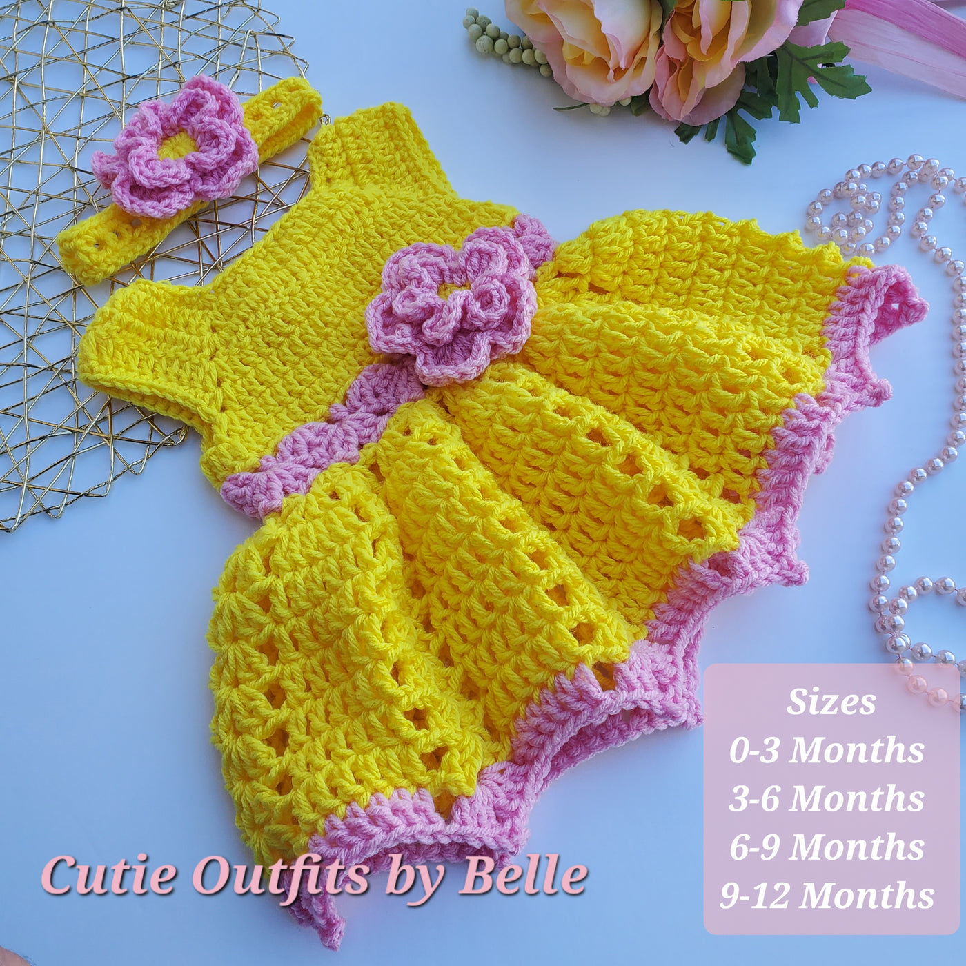 PDF Crochet Pattern Dress, Pattern Crochet Baby Girl Dress