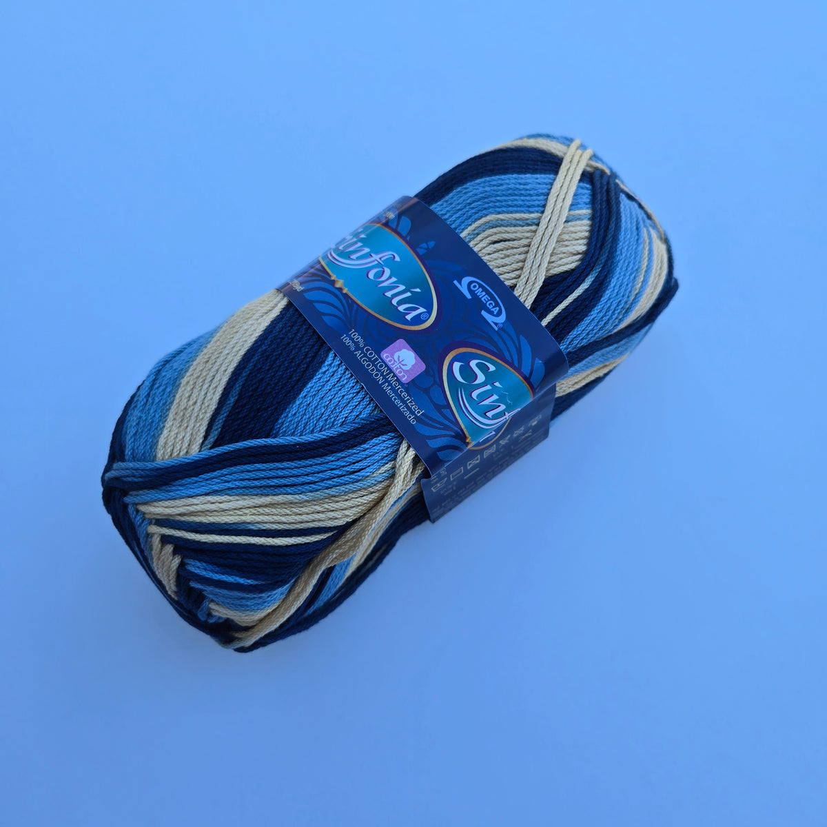 VARIEGATED and Solids Sinfonia Cotton Yarn,  Crochet Knitting Yarn, DK Sportweight