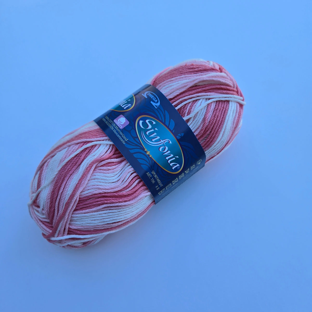 VARIEGATED and Solids Sinfonia Cotton Yarn,  Crochet Knitting Yarn, DK Sportweight