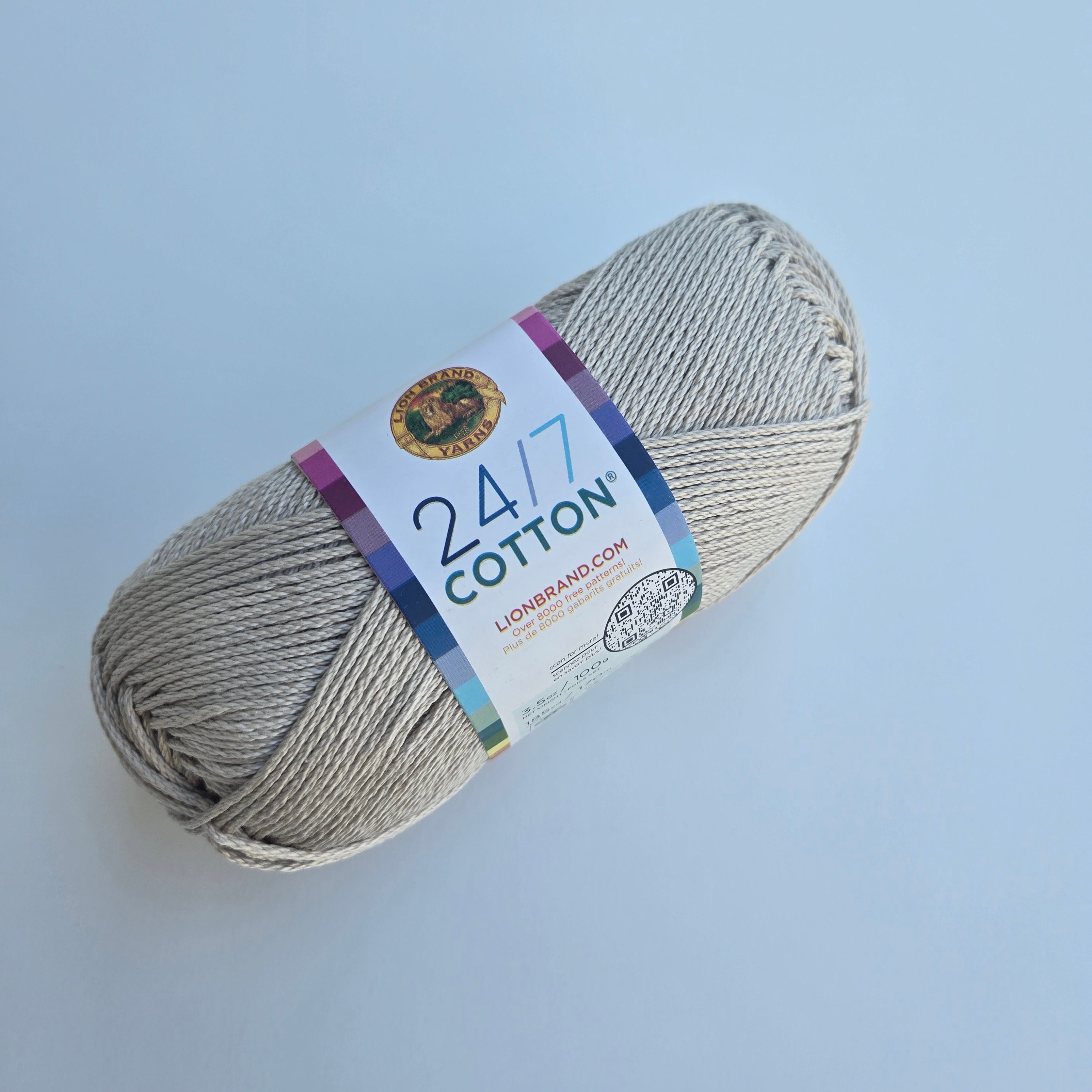 24/7 Cotton Yarn, Mercerized Lion Brand Cotton Yarn
