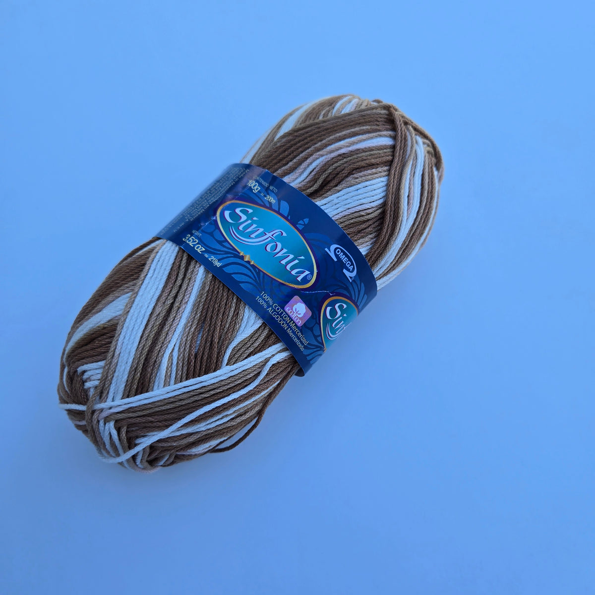 VARIEGATED and Solids Sinfonia Cotton Yarn,  Crochet Knitting Yarn, DK Sportweight
