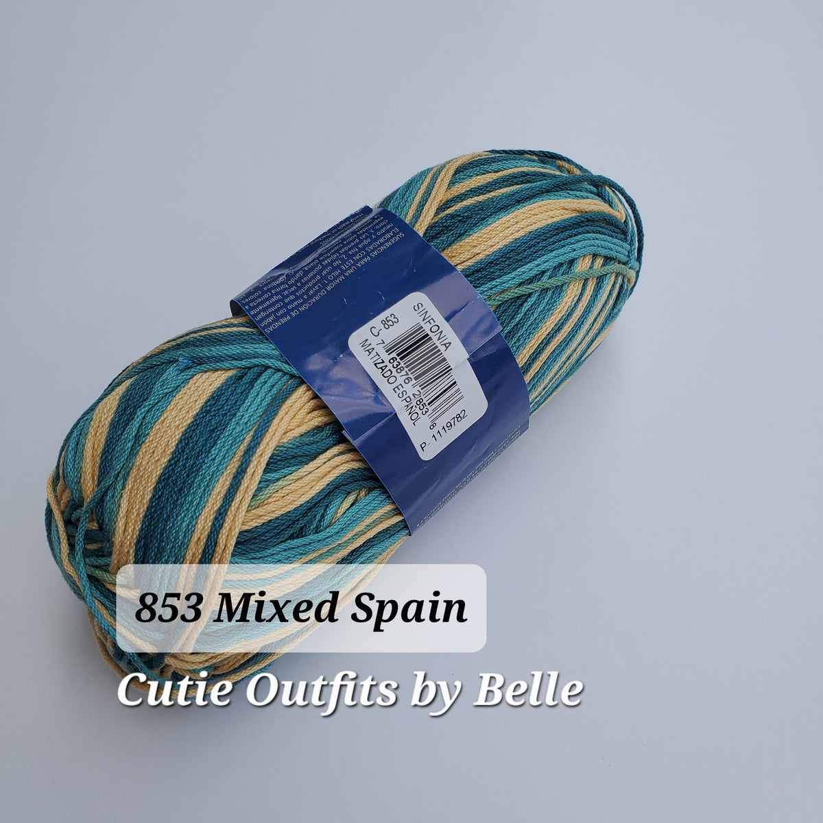 VARIEGATED and Solids Sinfonia Cotton Yarn,  Crochet Knitting Yarn, DK Sportweight