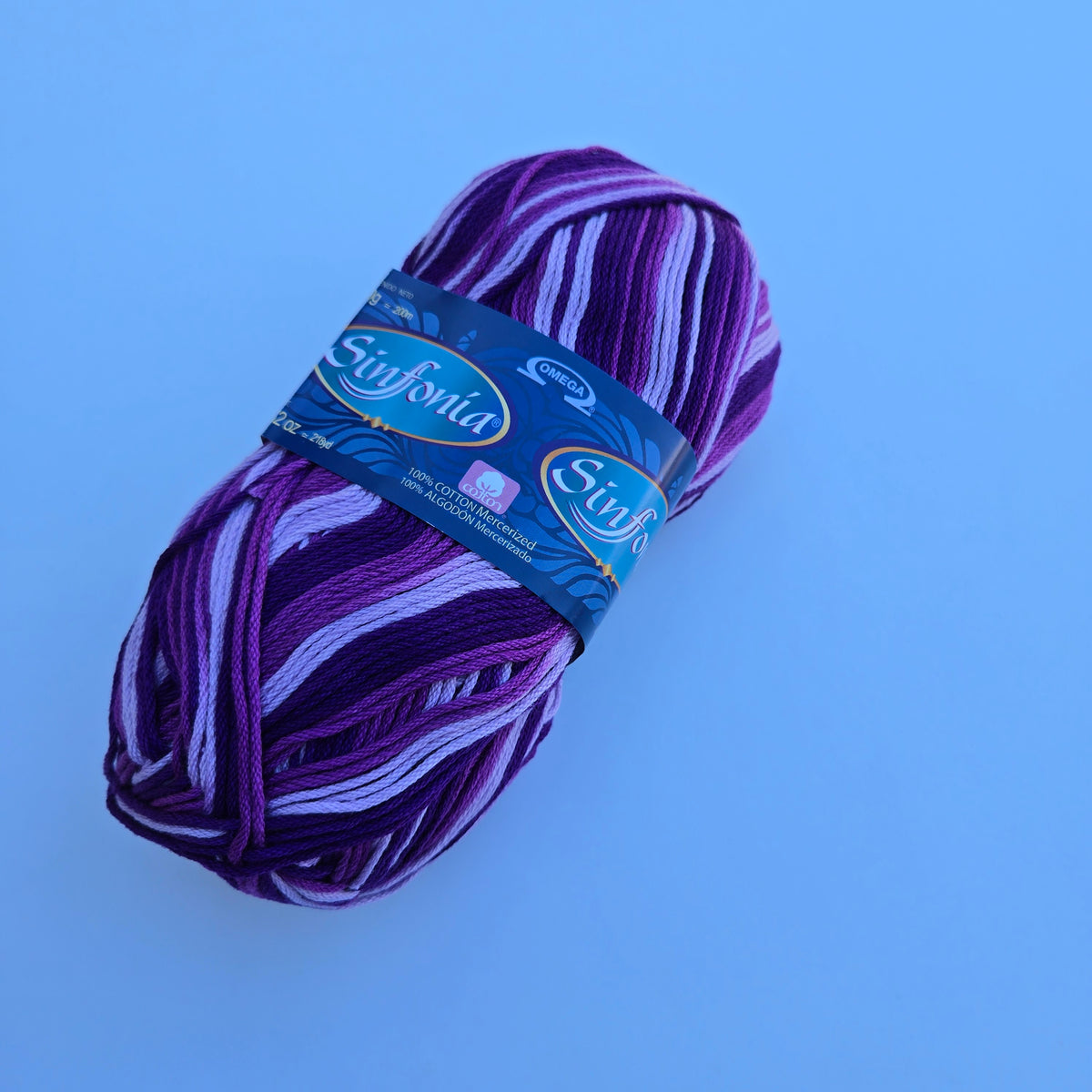 VARIEGATED and Solids Sinfonia Cotton Yarn,  Crochet Knitting Yarn, DK Sportweight