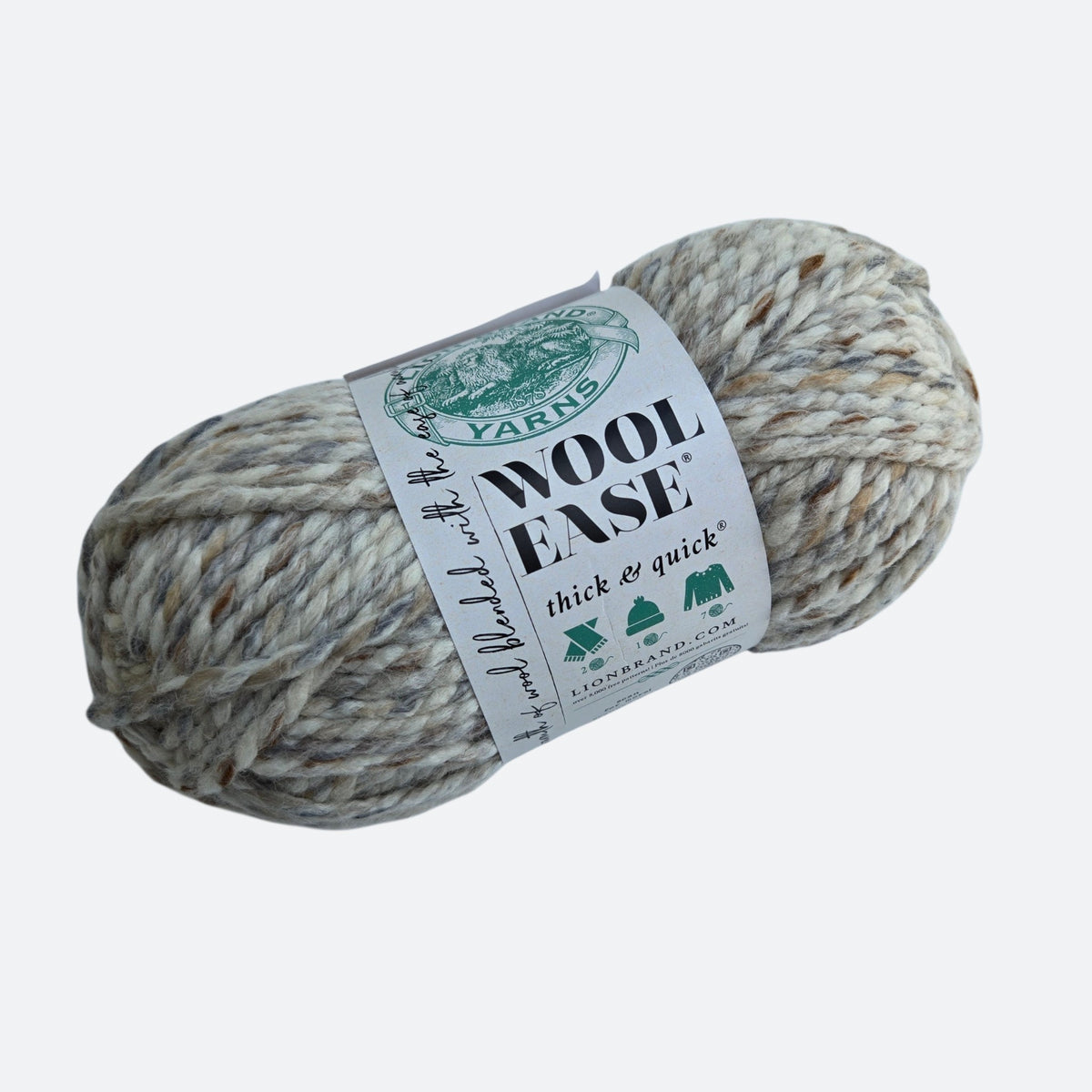 Lion Brand Wool-Ease Thick & Quick Yarn 5oz – Neutral Variegated