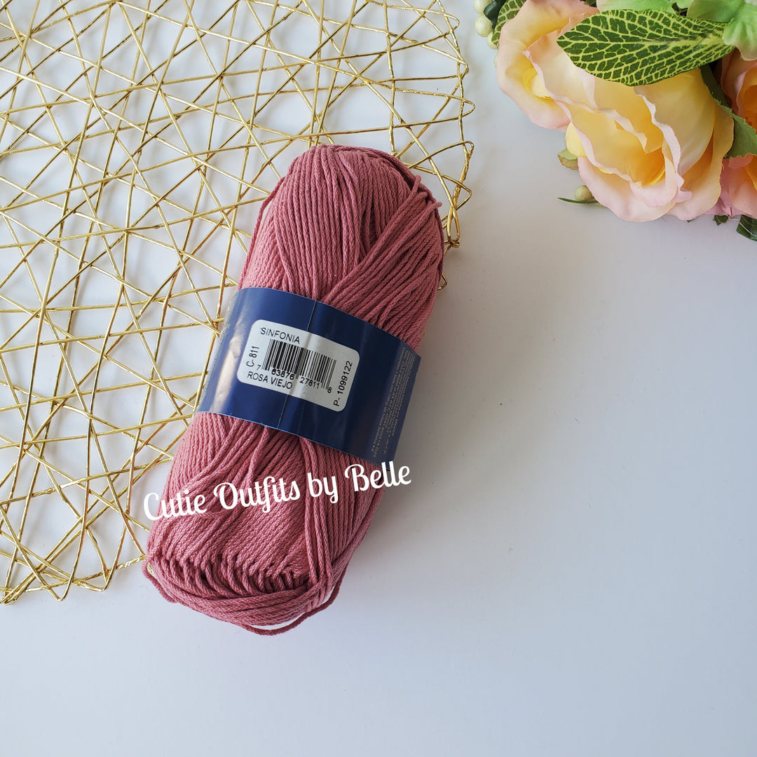 SINFONIA Cotton Yarn, Mercerized Sportweight Cotton Yarn