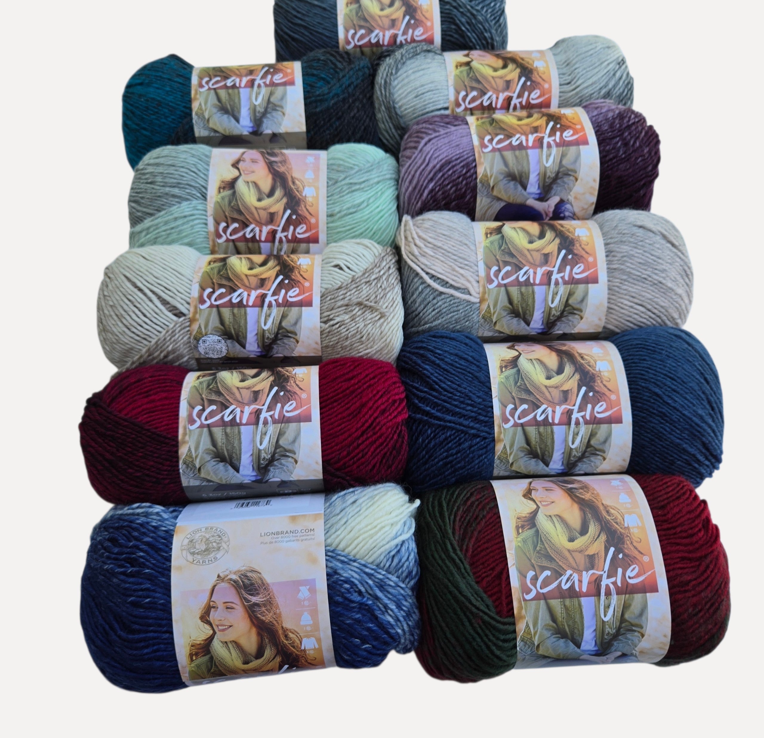 Lion Brand Scarfie Yarn Soft Ombré Wool Blend