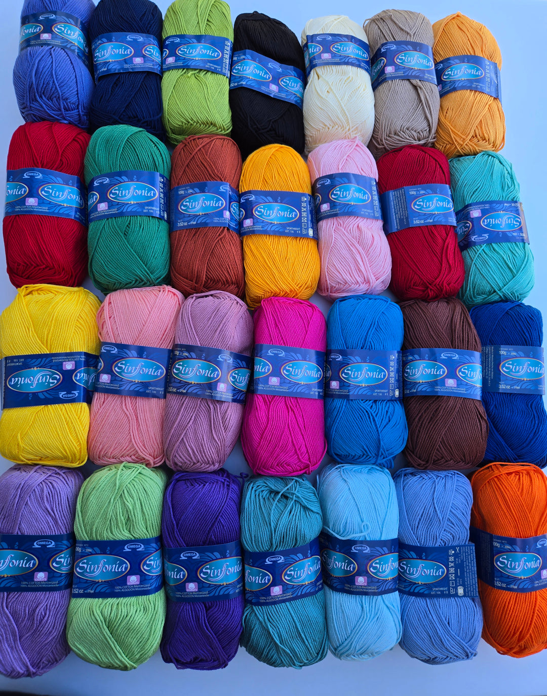 Sinfonia Cotton Yarn, Soft Dk Crochet and Knitting Yarn, Sportweight Lightweight Yarn