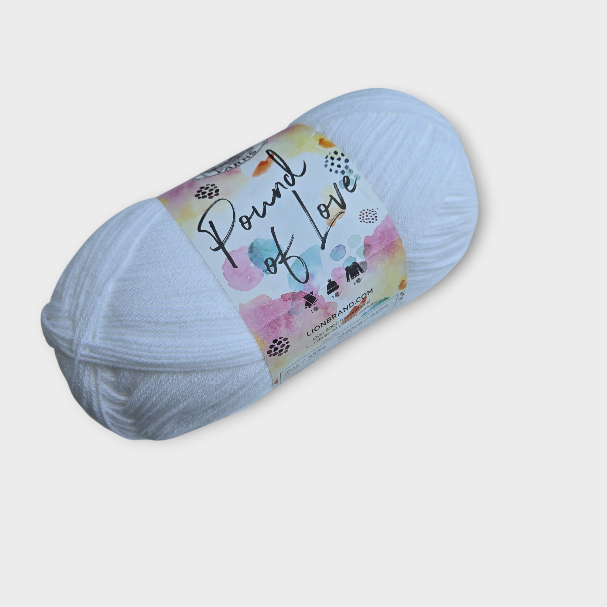 Pound of Love Lion Brand Yarn, Worsted Weight Yarn, CHOOSE Color