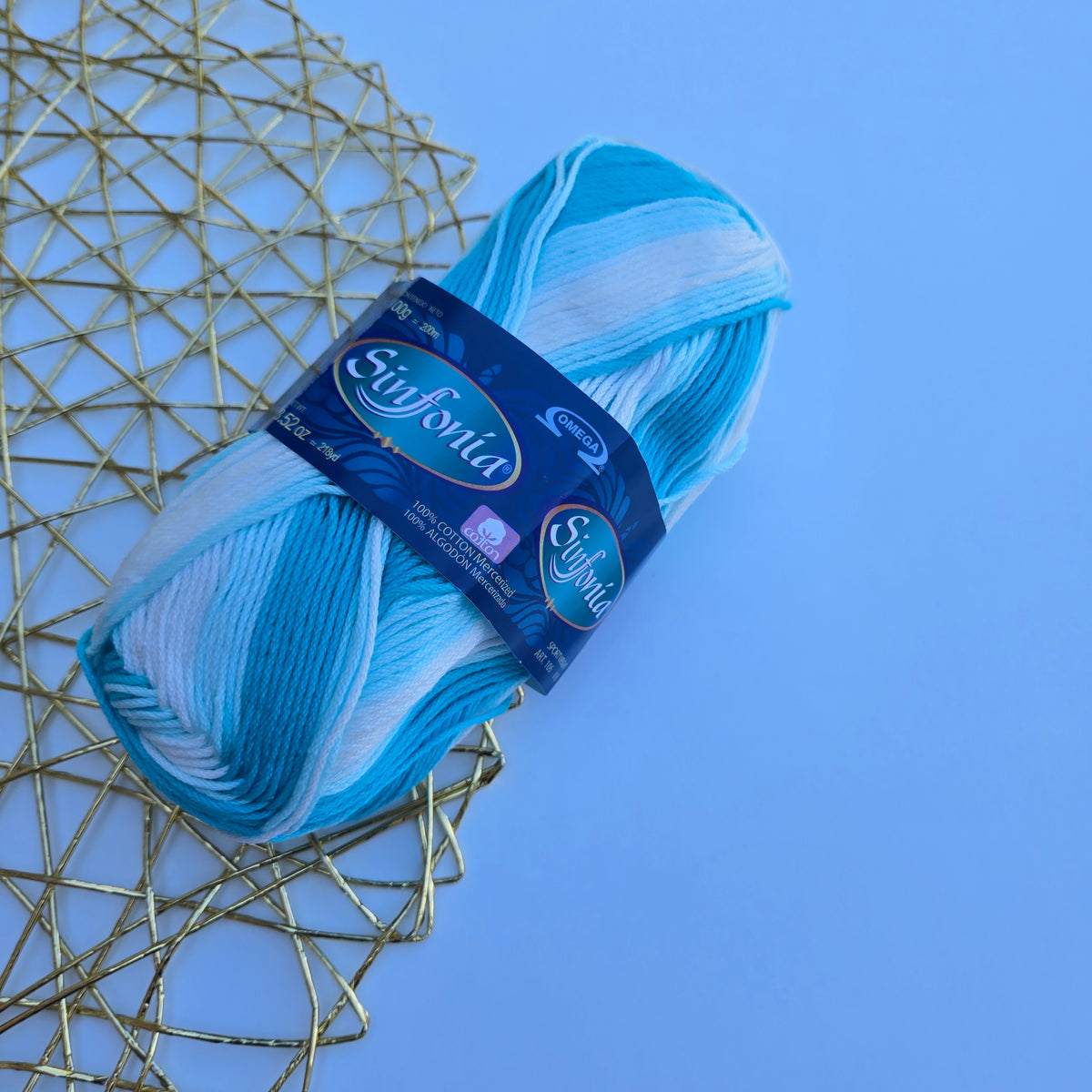Variegated Turquoise 860 Sinfonia Cotton Yarn