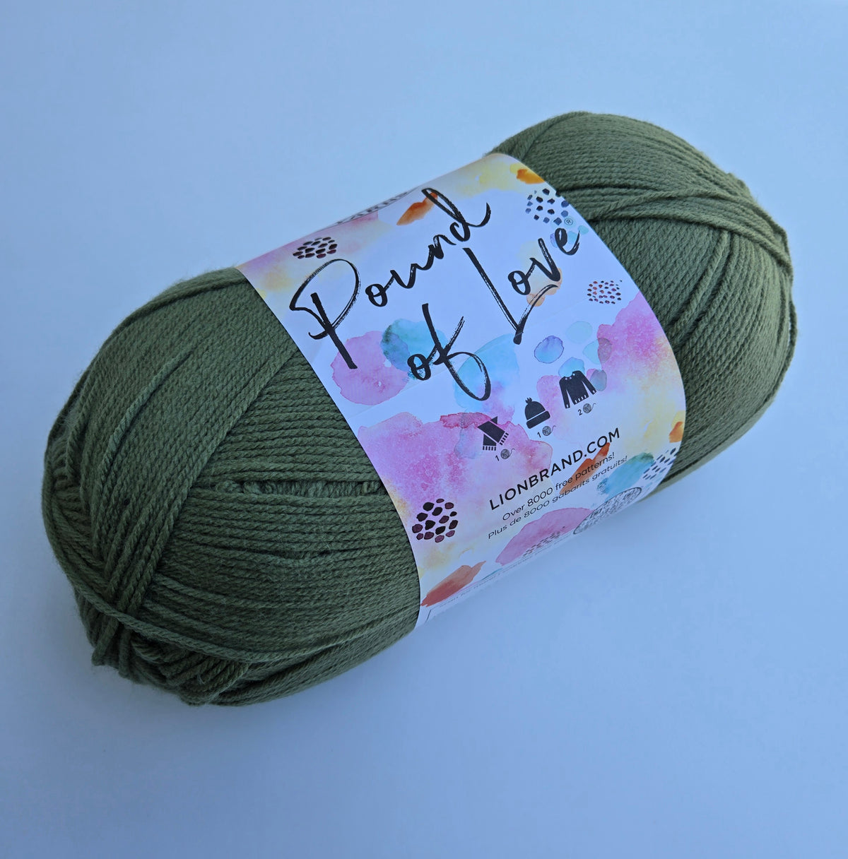 Pound of Love Lion Brand Yarn, Worsted Weight Yarn, CHOOSE Color