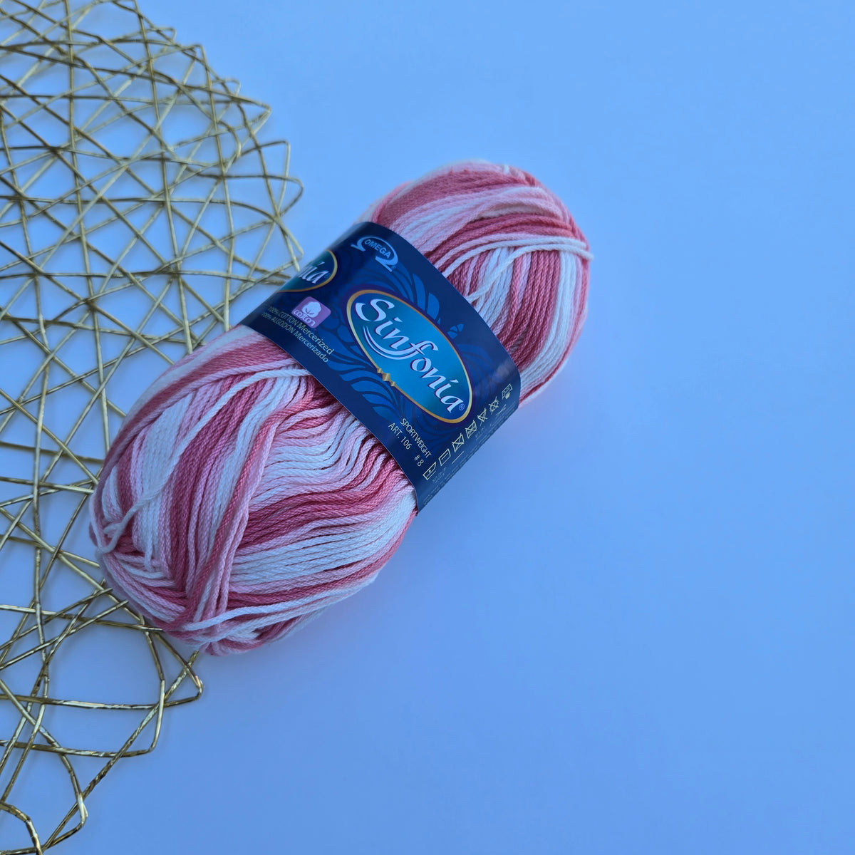 Variegated Pink 859 Sinfonia Cotton Yarn