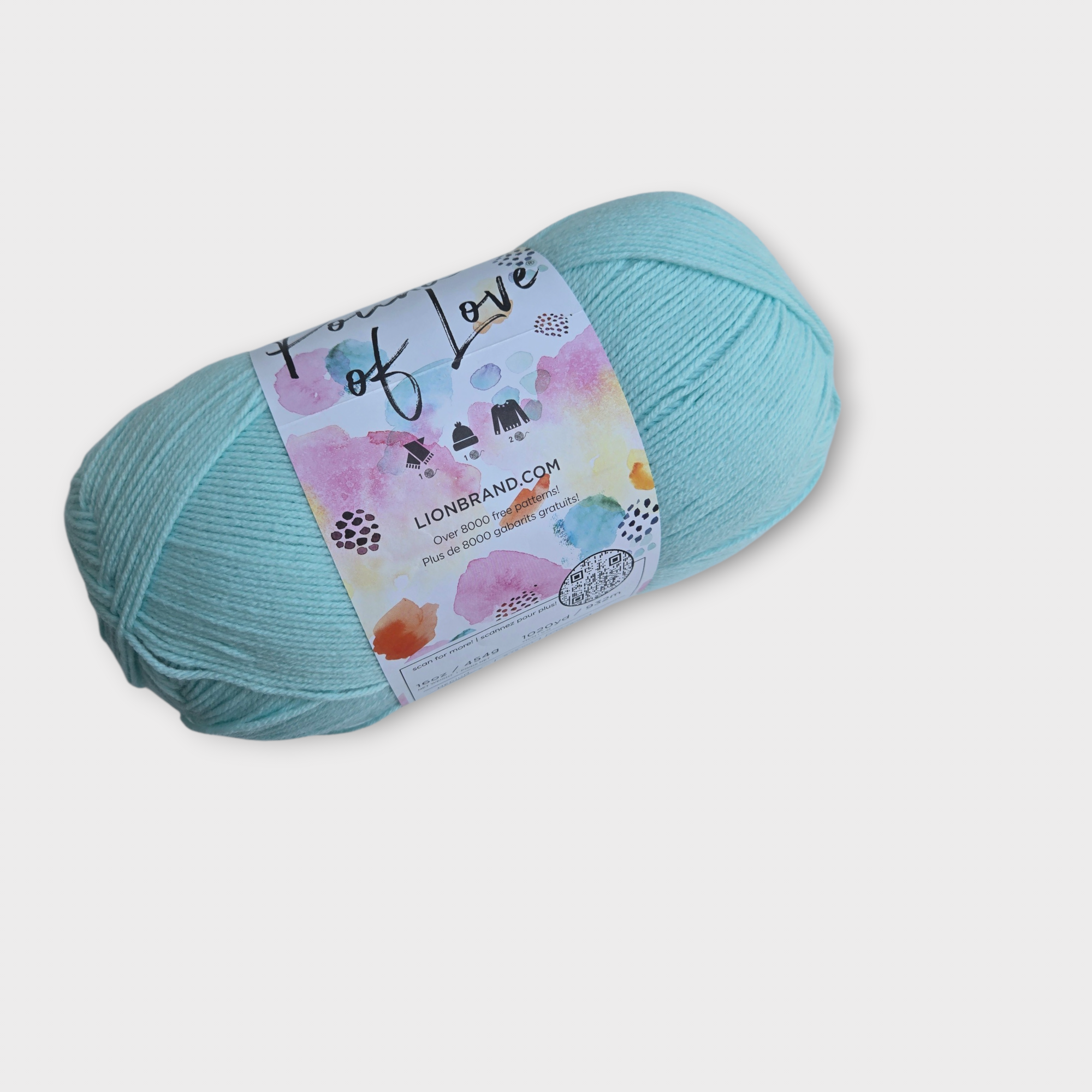 Pound of Love Lion Brand Yarn, Worsted Weight Yarn, CHOOSE Color