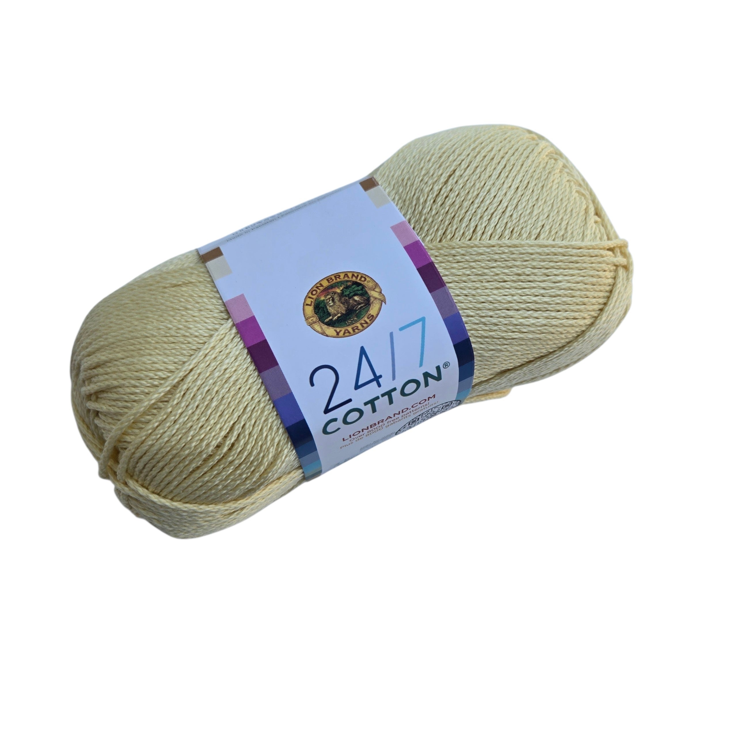 24/7 Cotton Yarn, Mercerized Lion Brand Cotton Yarn