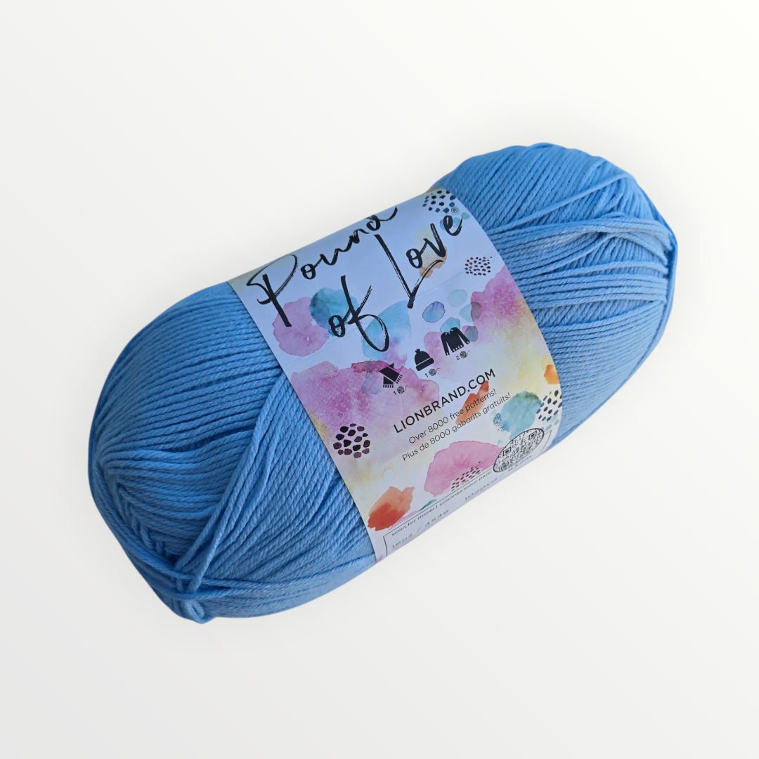 Pound of Love Lion Brand Yarn, Worsted Weight Yarn, CHOOSE Color
