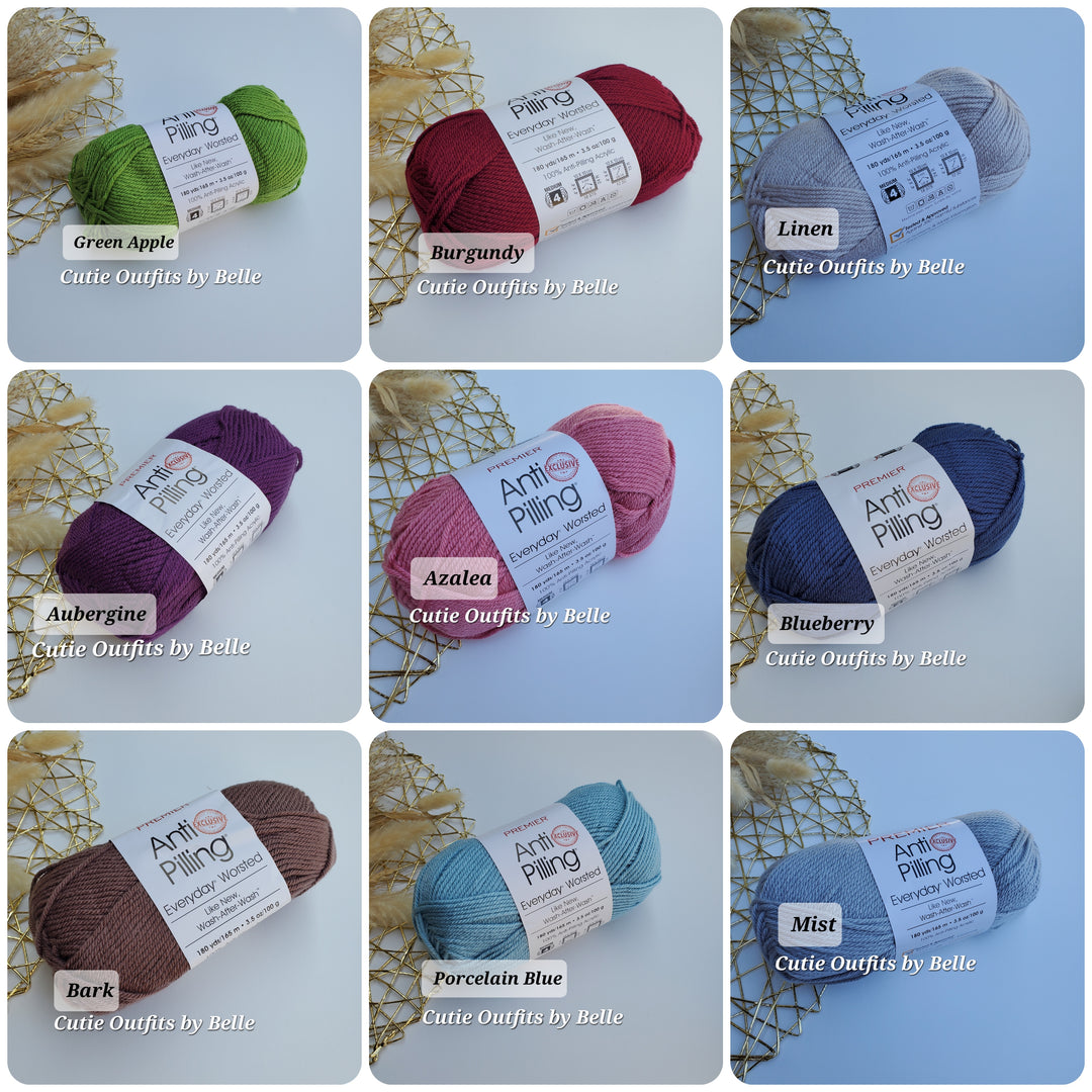 Premier Anti-Pilling Everyday Worsted Yarn, CHOOSE COLOR