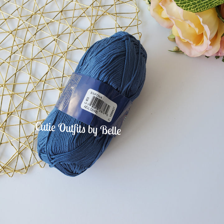 SINFONIA Cotton Yarn, Mercerized Sportweight Cotton Yarn