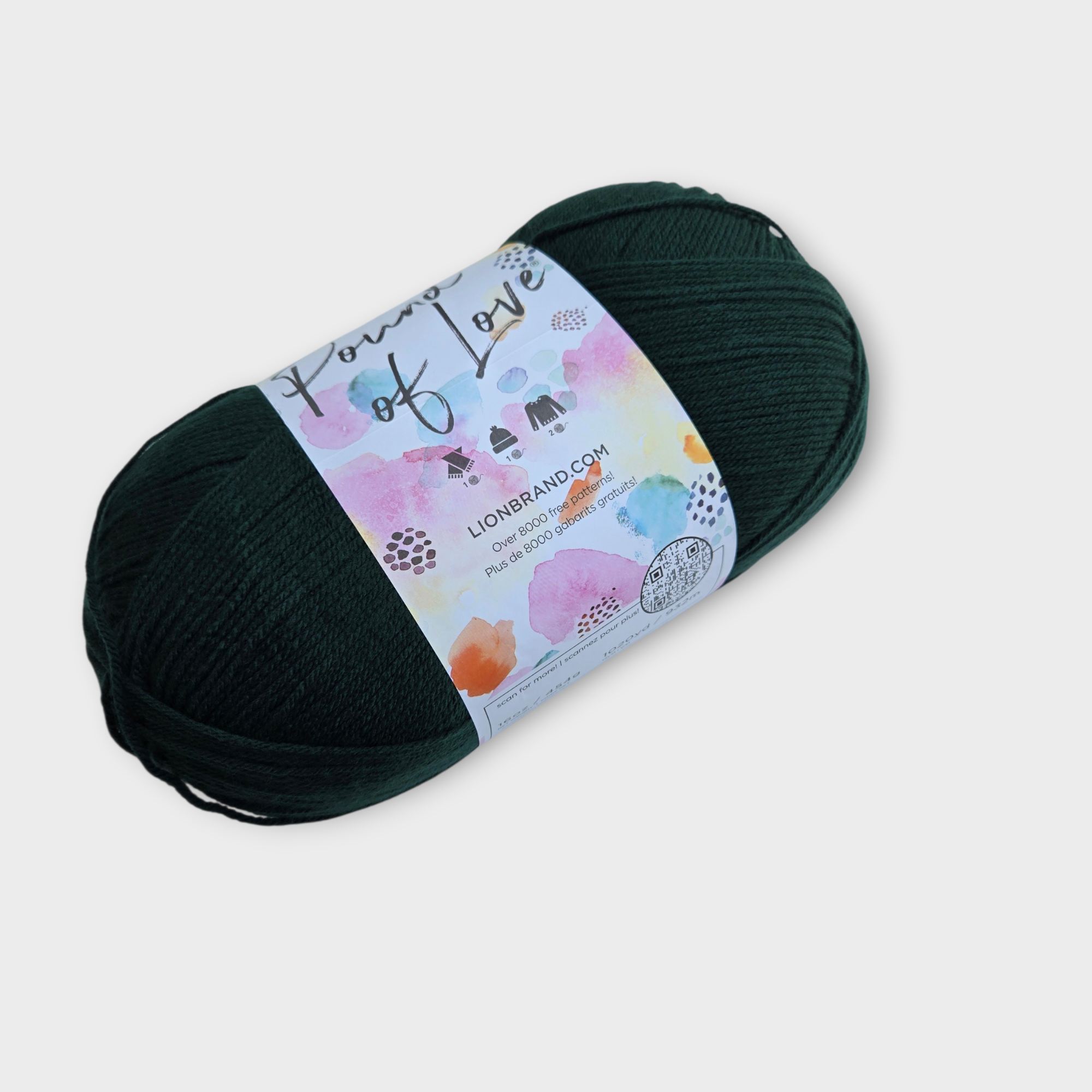 Pound of Love Lion Brand Yarn, Worsted Weight Yarn, CHOOSE Color