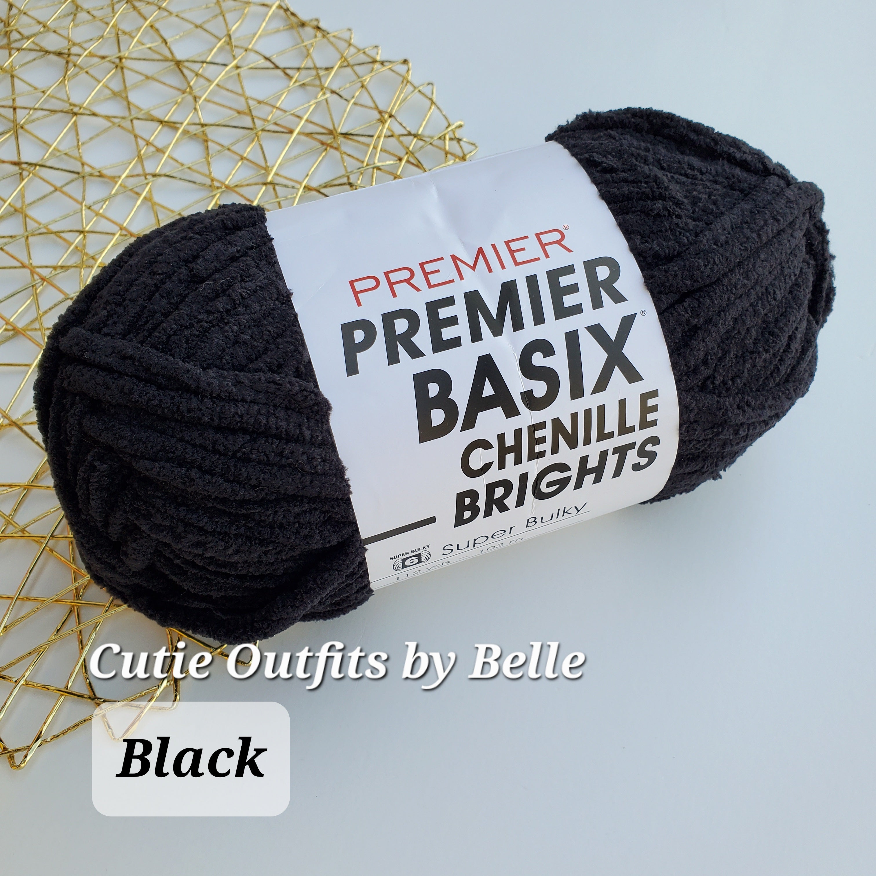 Premier Basix Chenille BRIGHTS, Chunky Yarn, Crochet Plushies Yarn