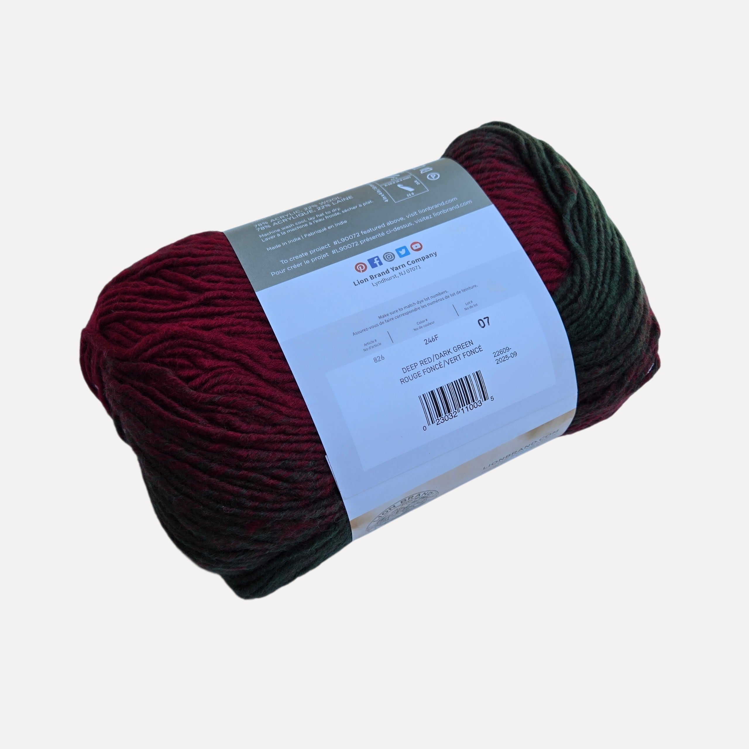 Lion Brand Scarfie Yarn Soft Ombré Wool Blend