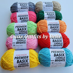 Premier Basix Chenille BRIGHTS, Chunky Yarn, Crochet Plushies Yarn, Chenille Yarn