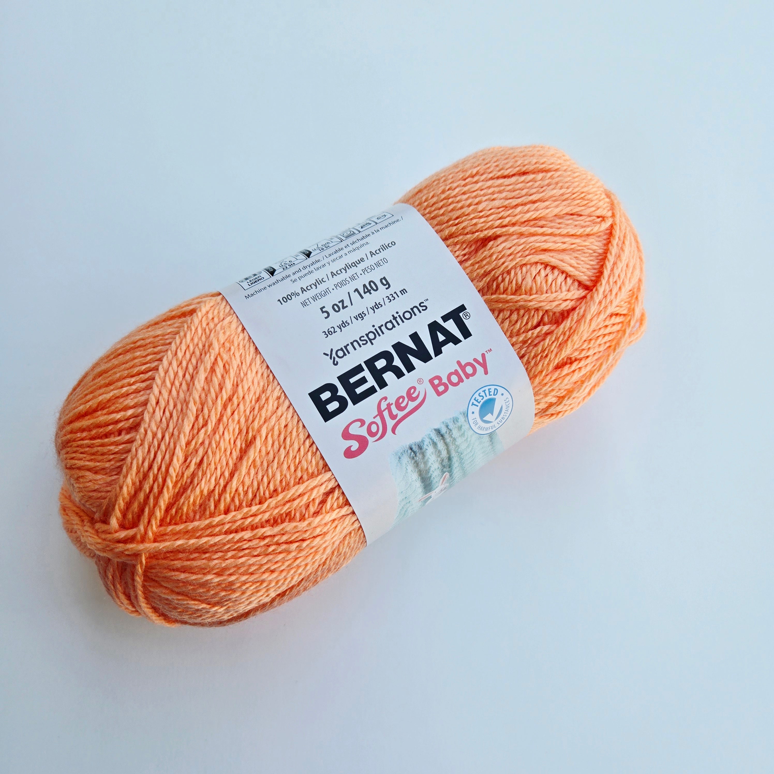 Bernat Softee Baby Yarn,  5oz/140g Acrylic Light Weight Yarn