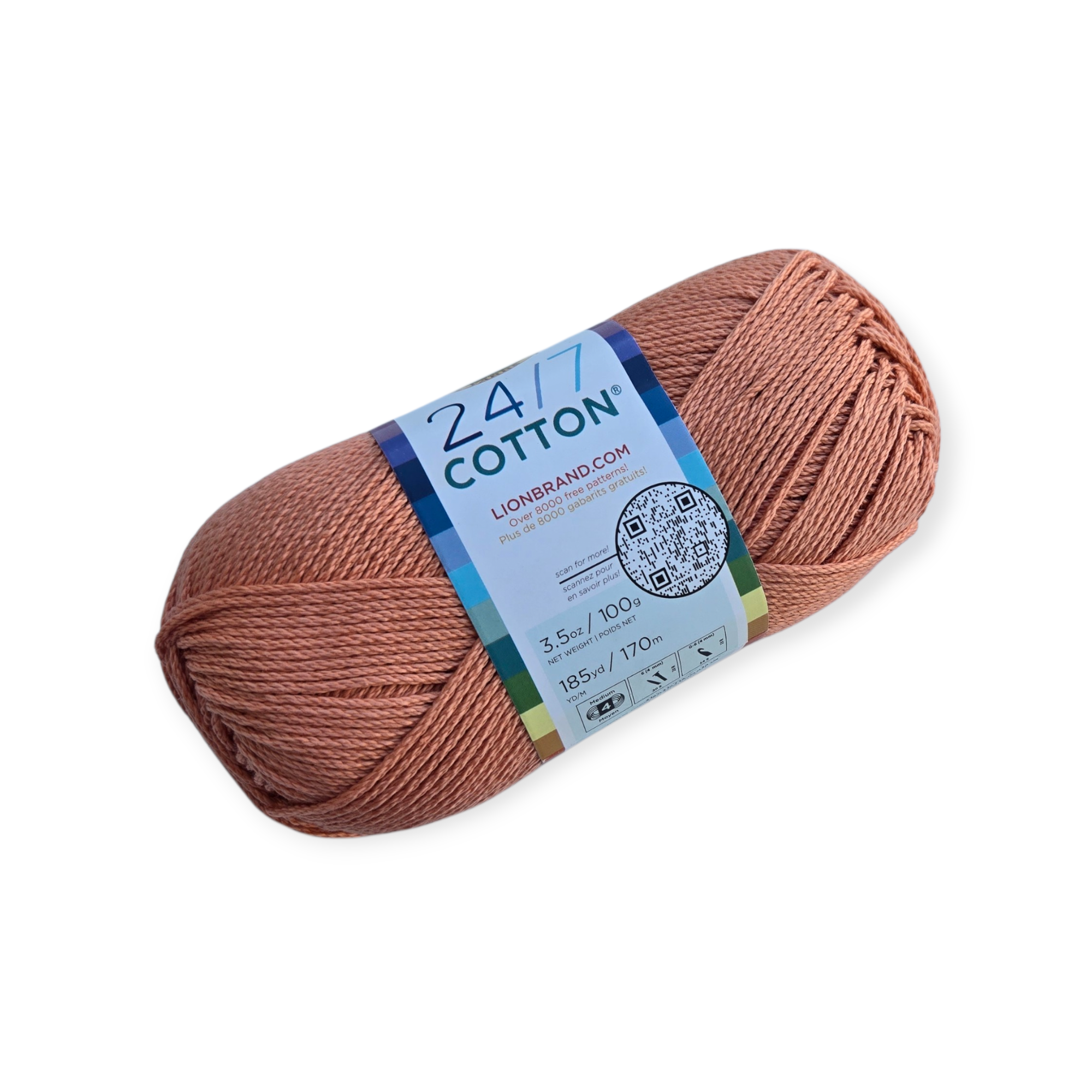 24/7 Cotton Yarn, Mercerized Lion Brand Cotton Yarn