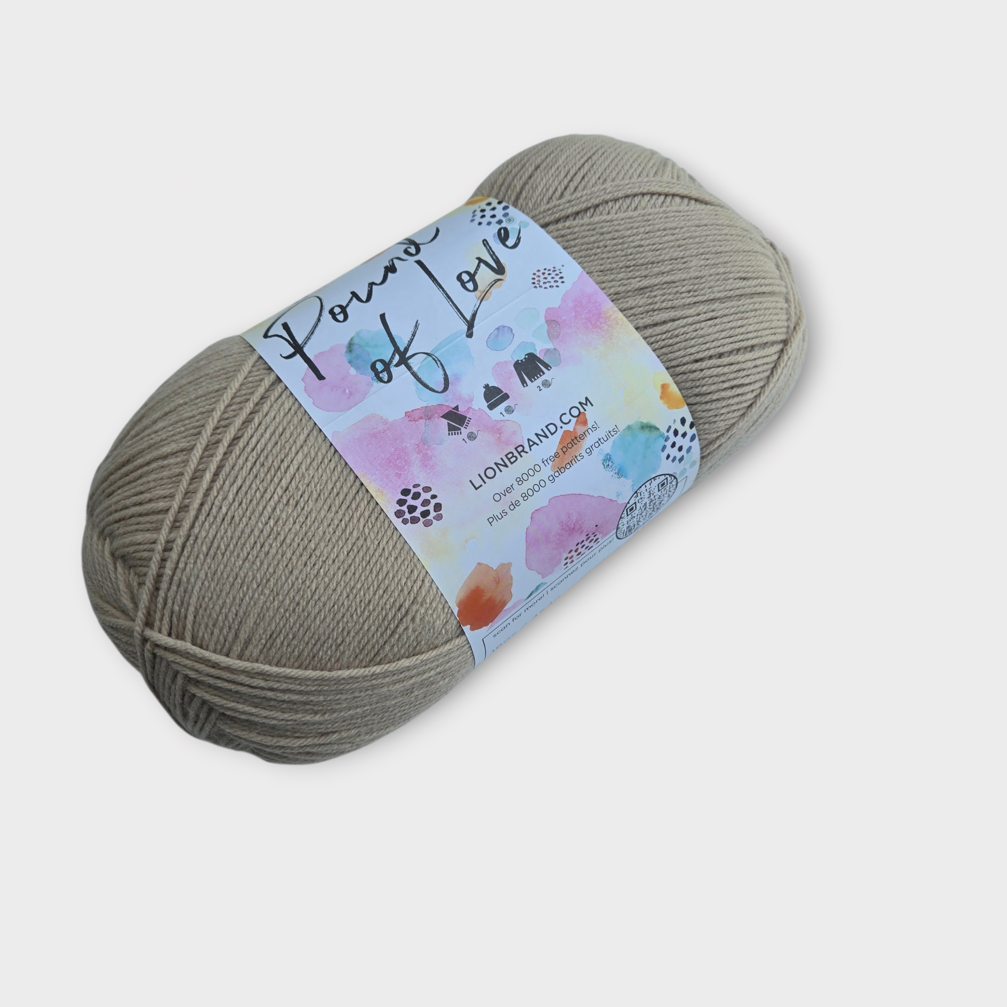 Pound of Love Lion Brand Yarn, Worsted Weight Yarn, CHOOSE Color